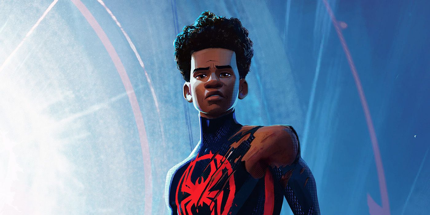 Miles Morales character poster from Spider-Man: Across the Spider-Verse