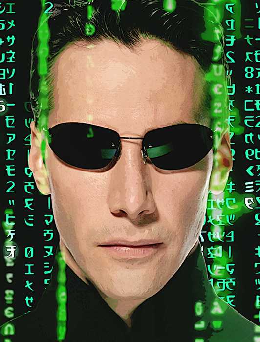 Matrix Code Intro Neo Matriz De Neo Keanu Reeves