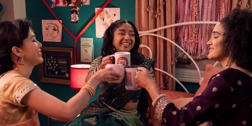 Ramona Young, Maitreyi Ramakrishnan and Lee Rodriguez in Never Have I Ever