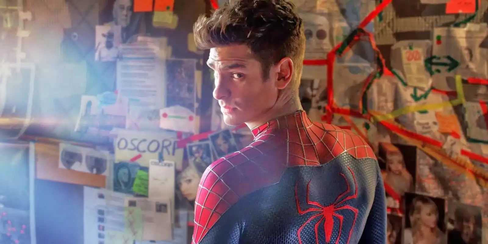 Andrew Garfield as Peter Parker in The Amazing Spider-Man