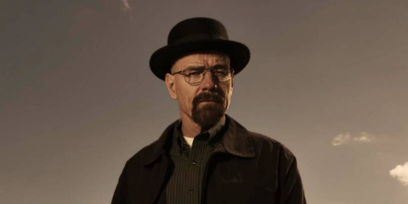 Bryan Cranston as Walter White in Breaking Bad wearing a black hat.