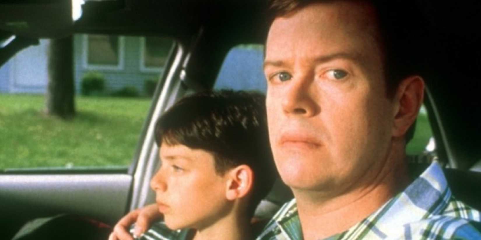 Dylan Baker with his son in 'Happiness'