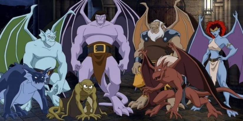 The Gargoyle clan stands together in Disney's 'Gargoyles'