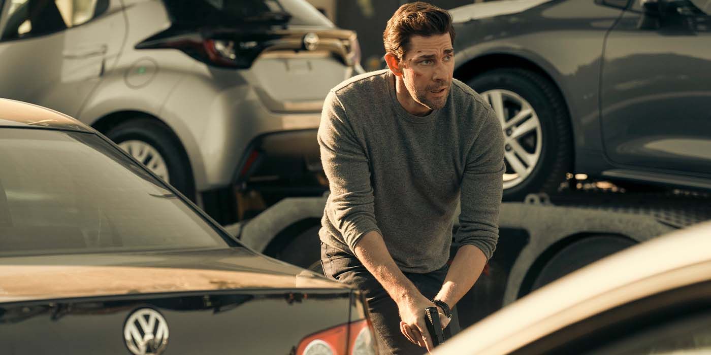 John Krasinski is on the offense in a scene from Jack Ryan Season 4