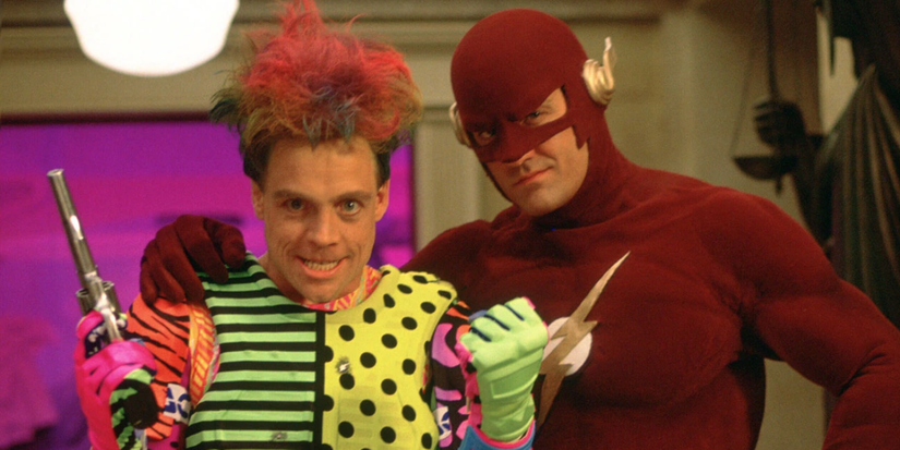 Mark Hamill and John Wesley Shipp as The Trickster and The Flash