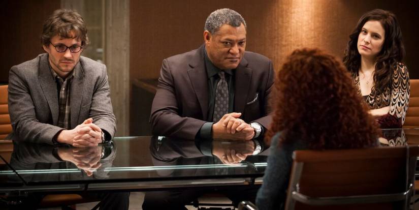 Will, Jack, and Alana talk to Freddie Lounds in Hannibal