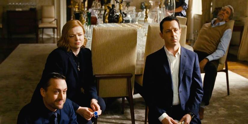 Jeremy Strong, Sarah Snook, Kieran Culkin, and Alan Ruck in Succession