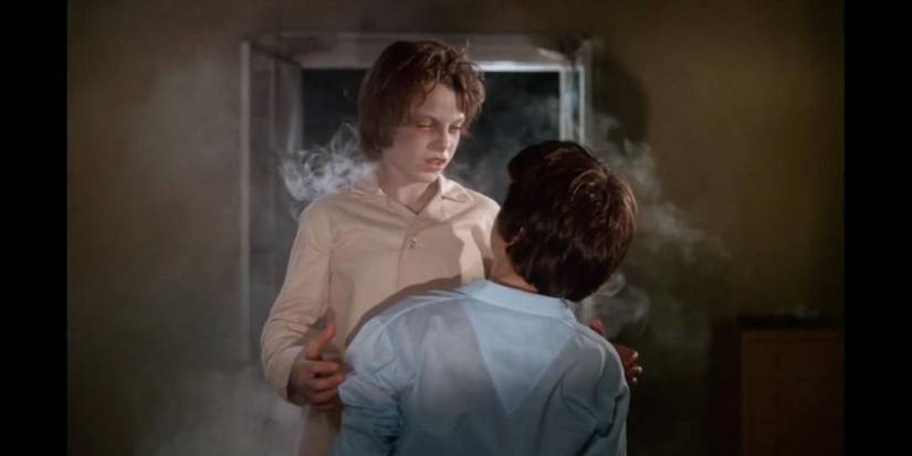 Ronnie Scribner as Ralphie floating toward Danny in 1979 Salem's Lot