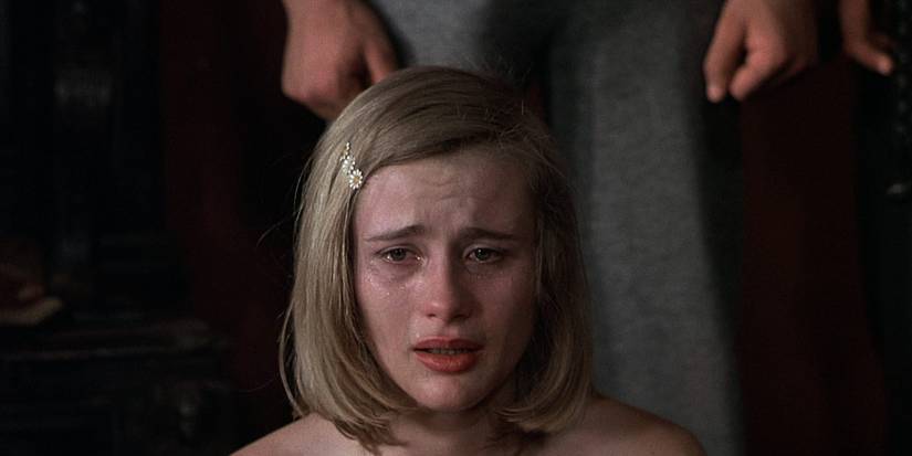 A woman crying in ‘Salo, or the 120 Days of Sodom.'