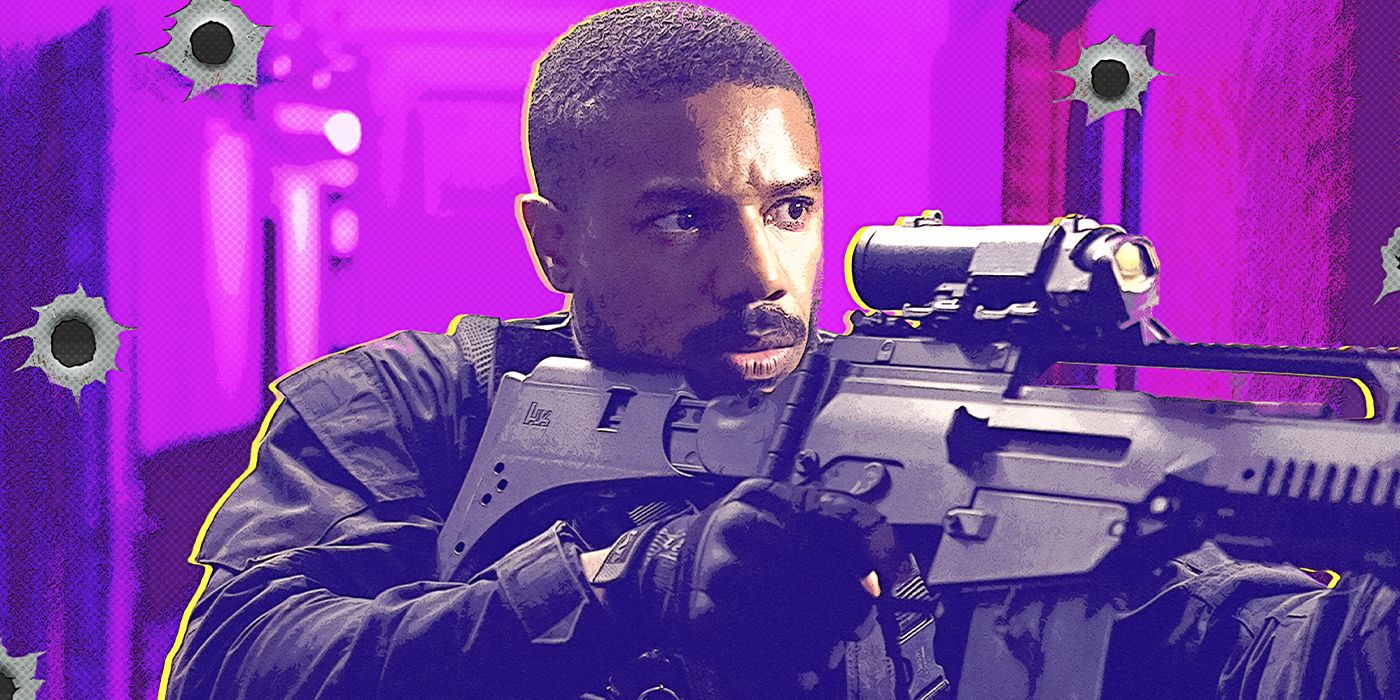 Without Remorse's Michael B. Jordan aiming a weapon