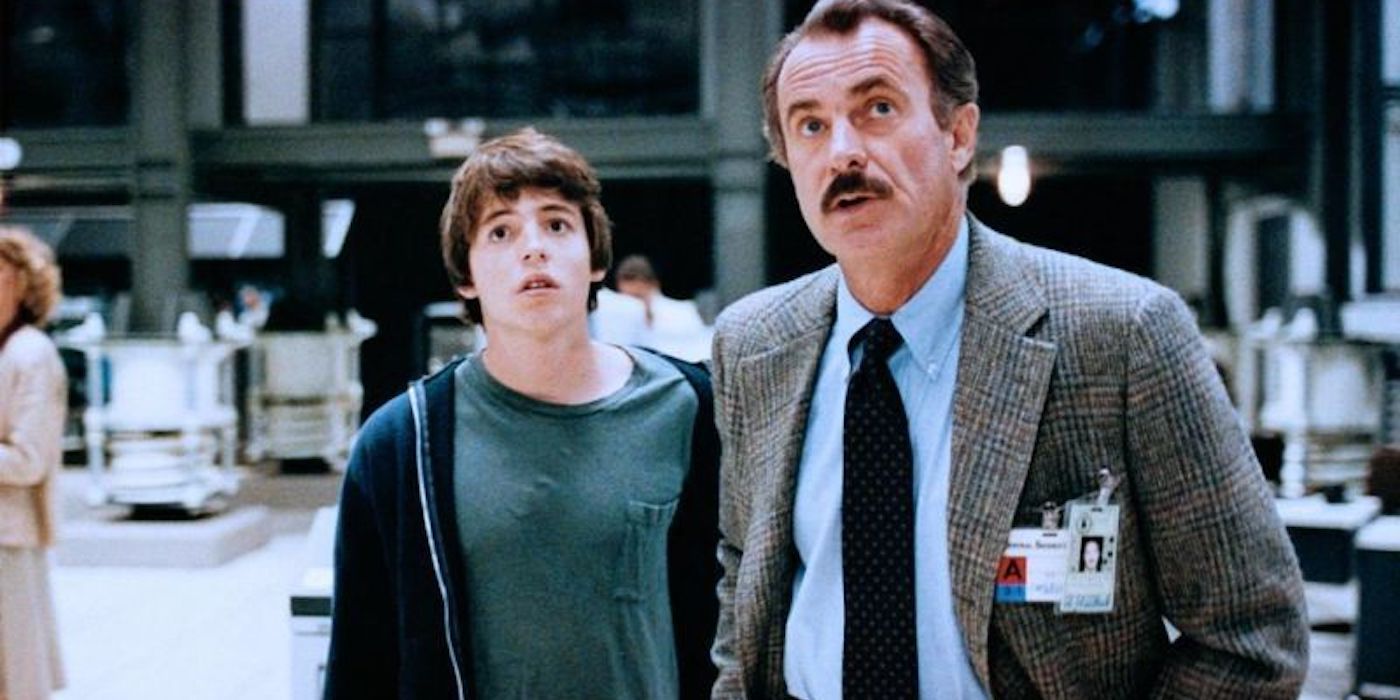 Dabney Coleman and Matthew Broderick in WarGames