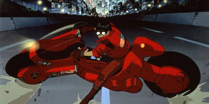 Kaneda on his bike in Akira