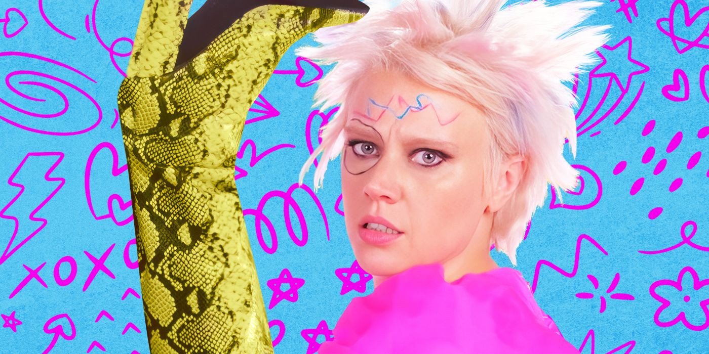 A custom image of Kate McKinnon as Weird Barbie in Barbie