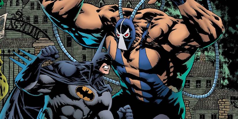 Batman fighting Bane