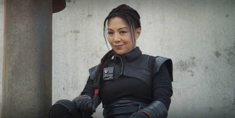 Fennec Shand smiling in The Book of Boba Fett.