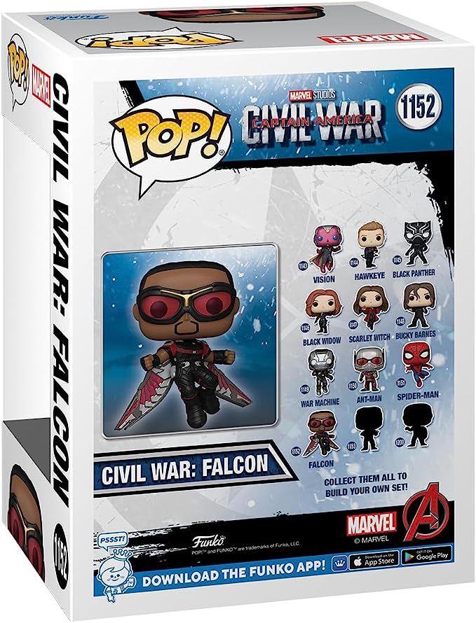 特撮 Funko - Figurine Captain America Civil War - Falcon Pop 10cm - 0849803072261 ggw725x Amazon.com: Funko Pop Marvel: Captain America: Civil War