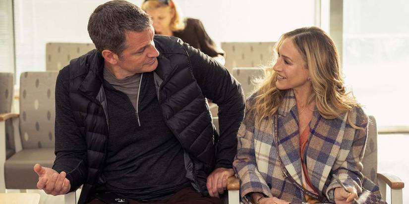 Carrie and George in Urgent Care in And Just Like That Season 2