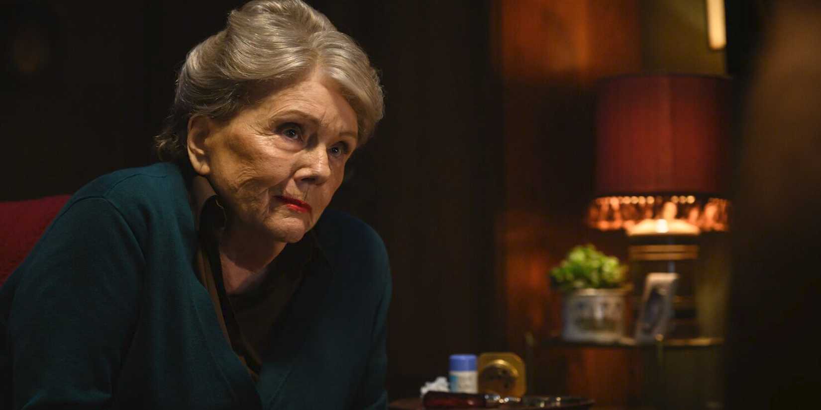 Dame Diana Rigg as older Sandie in Last Night in Soho