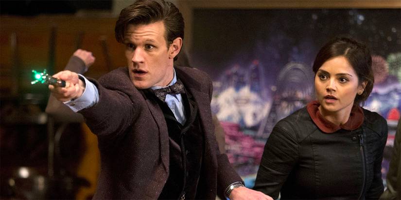 Matt Smith and Jenna Coleman in "Nightmare in Silver" episode of Doctor Who