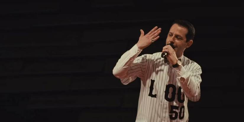 Kendall Roy (Jeremy Strong) rapping in Succession.