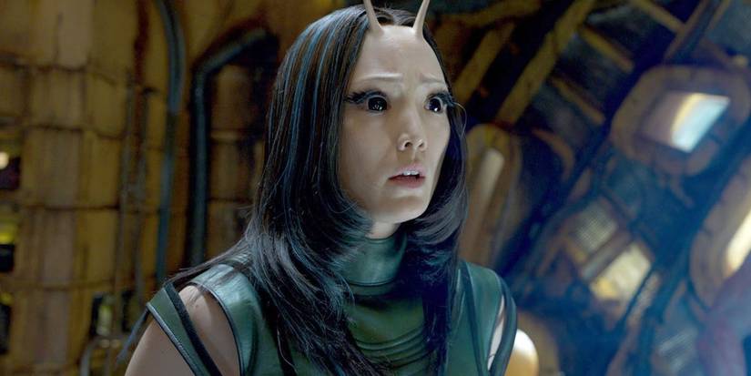 Mantis izskatījās satraukts par Galaxy Vol. 3.