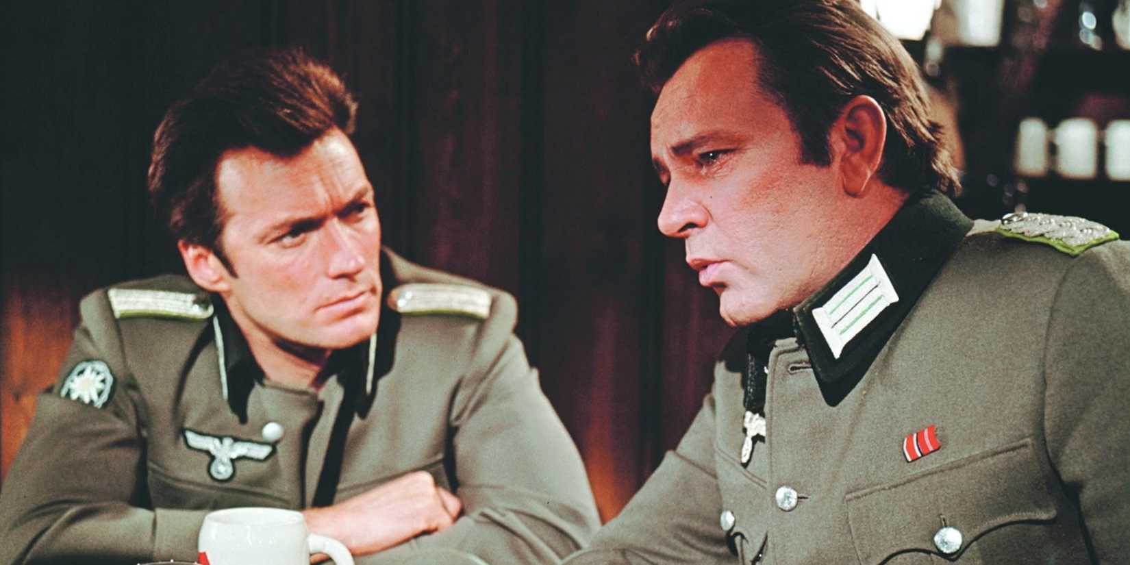 Shaffer and John Smith talking in Where Eagles Dare