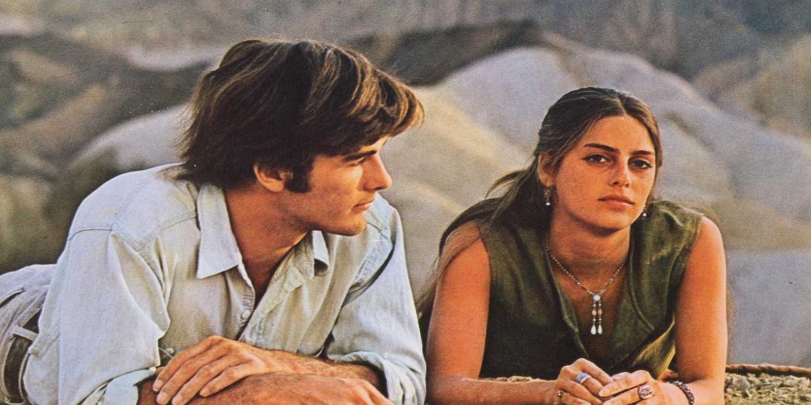 Daria Halprin and Mark Frechette in zabriskie point