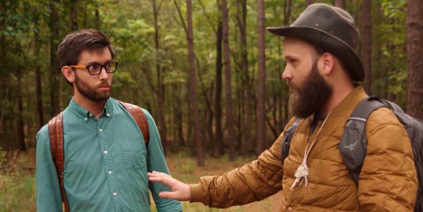 A still from 15 Things You Didn't Know About Bigfoot featuring Brian Emond and Jeffrey Stephenson
