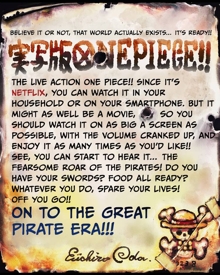 ‘One Piece’ Creator on Why You Need to See the Live-Action on a Big Screen