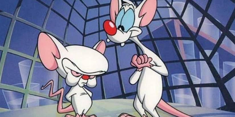 Pinky and the Brain (white laboratory mice) from 'Animaniacs'.