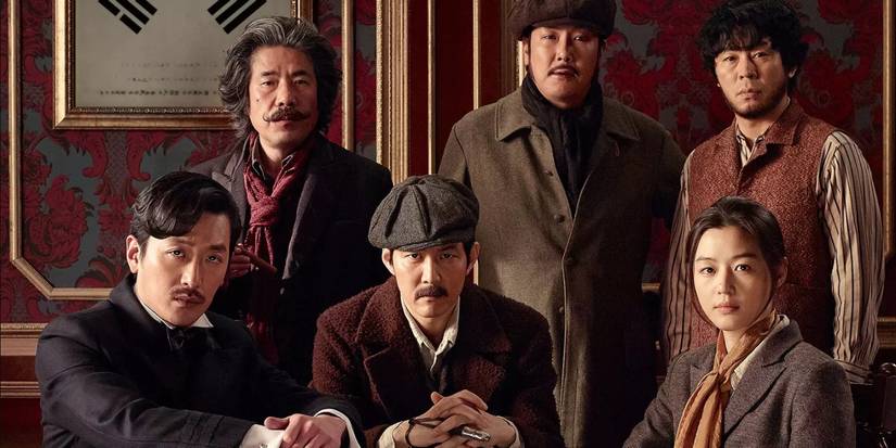 The cast of the South Korean movie 'Assassination' (2015)