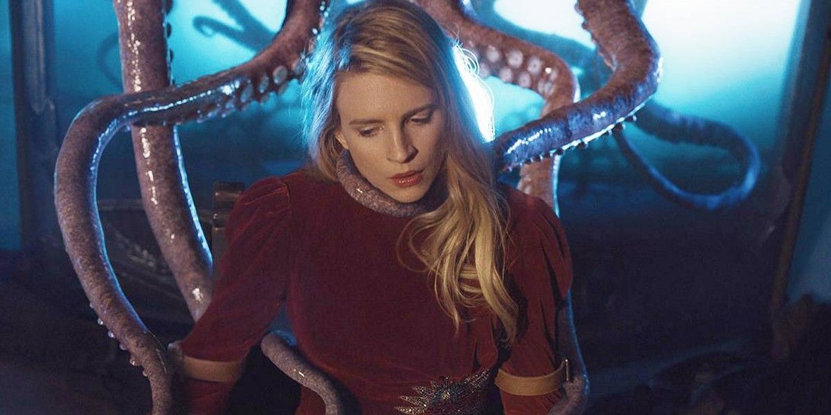 Brit Marling with octopus Old Night in Part II of The OA.
