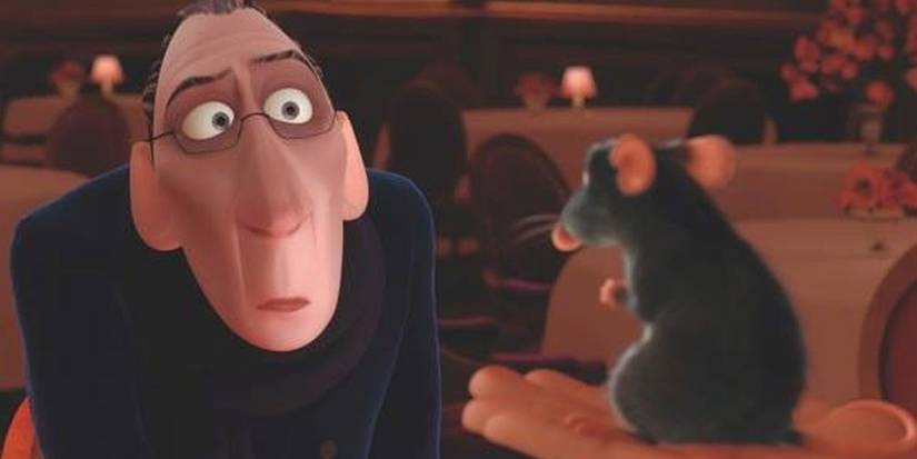 Anton Ego meets Remy the Rat in Ratatouille
