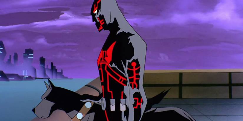 Batman and Ace the dog as seen in Batman Beyond Season 2, Episode 26, "Ace in the Hole"