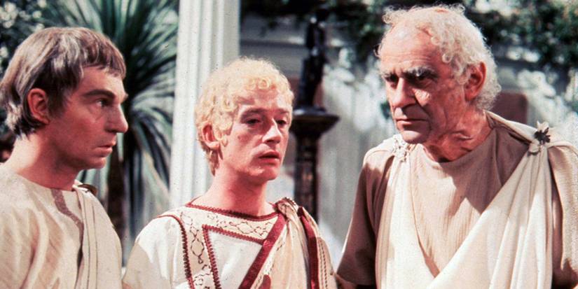 Derek Jacobi, John Hurt, and George Baker in 'I, Claudius'