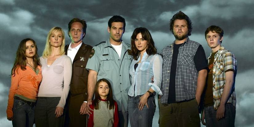 The cast of the 2005 ABC series Invasion in a promotional image. 