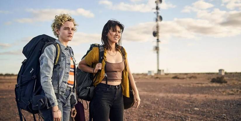 Julia Garner and Jessica Henwick in 'The Royal Hotel'