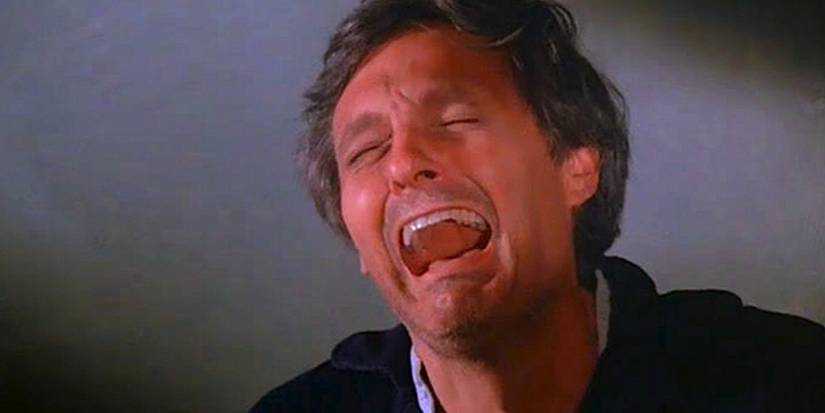 Hawkeye (Alan Alda) crying in the M*A*S*H series finale.