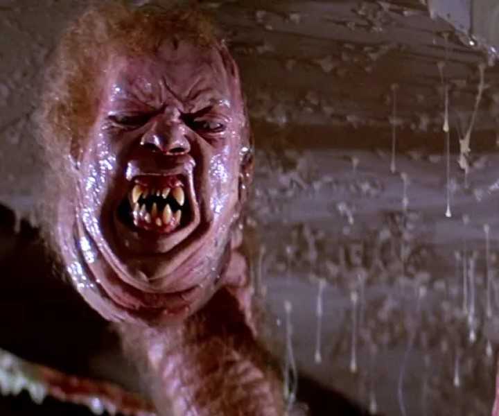 A practical effects scene in John Carpenter's 'The Thing' (1982)