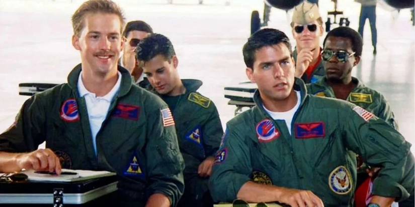 Goose and Maverick in Top Gun