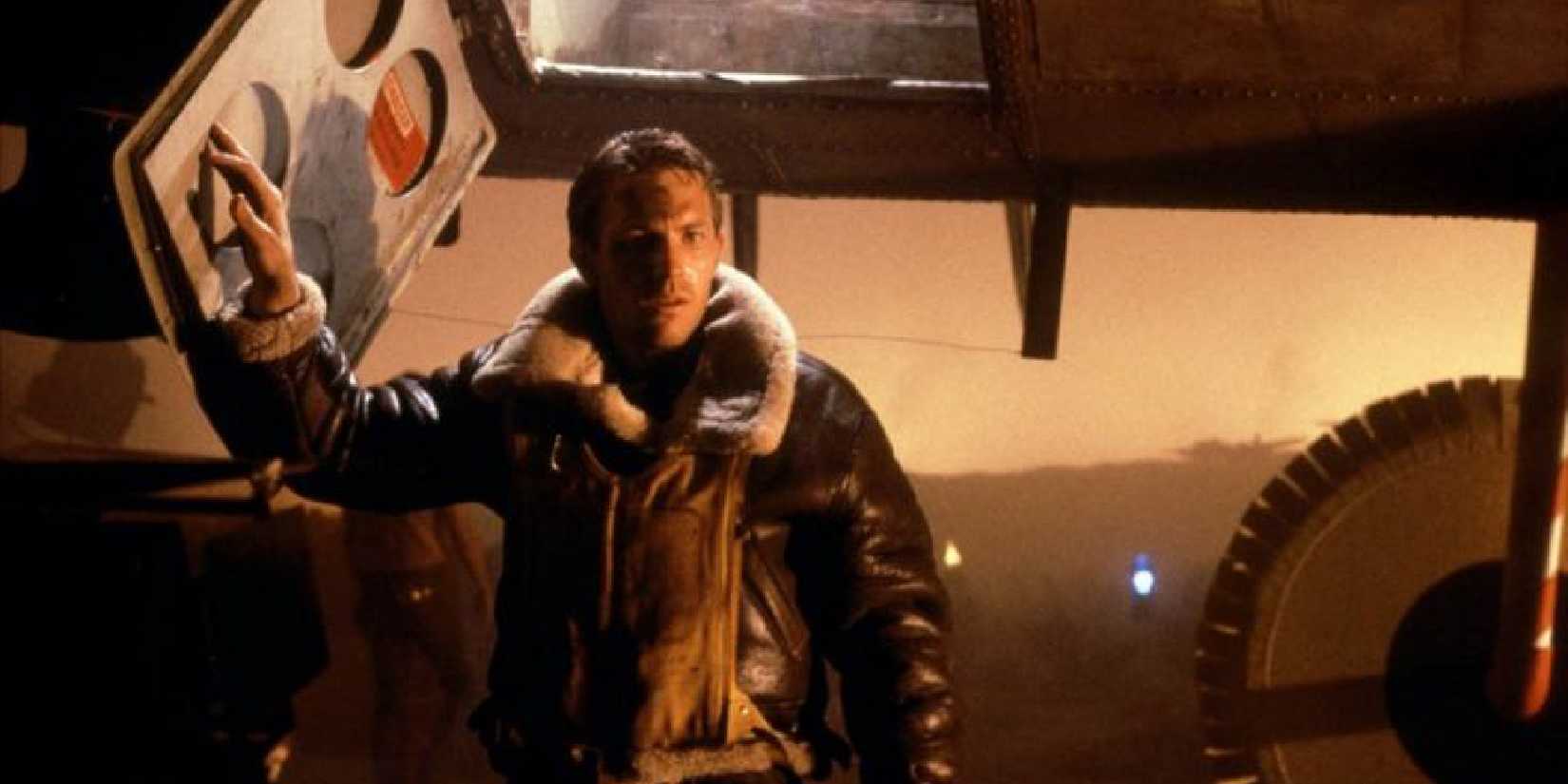 Kevin Costner as the Captain, exiting an aircraft in the Amazing Stories episode, The Mission.