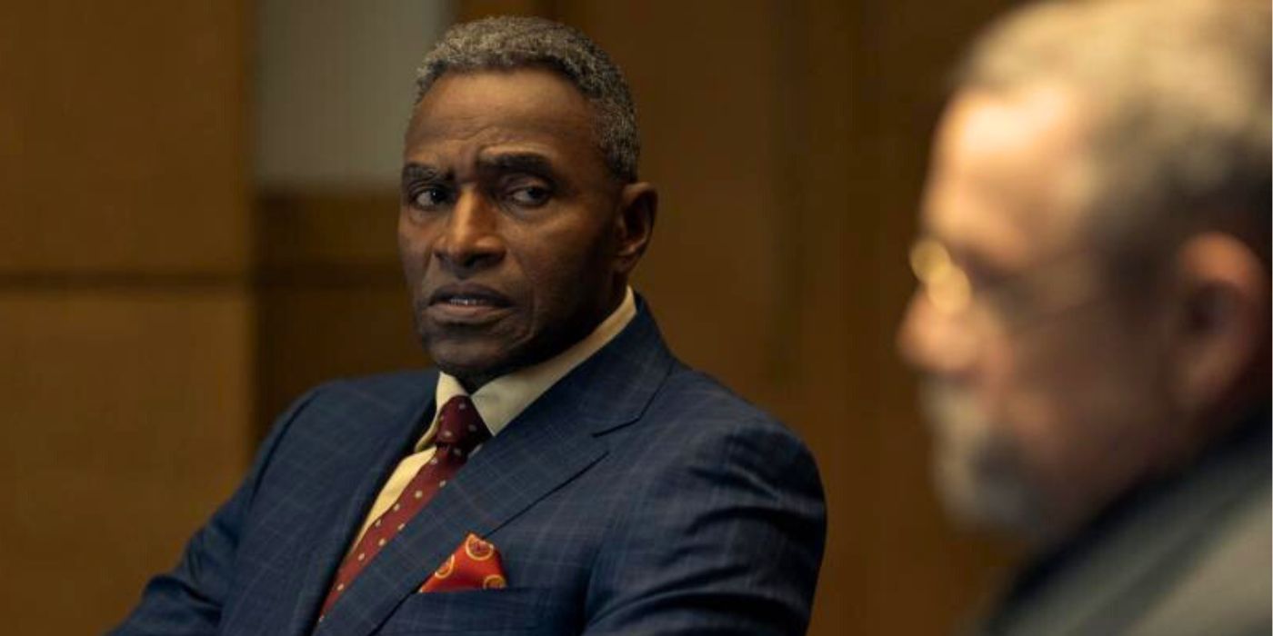 Carl Lumbly sitting in The Fall of the House of Usher