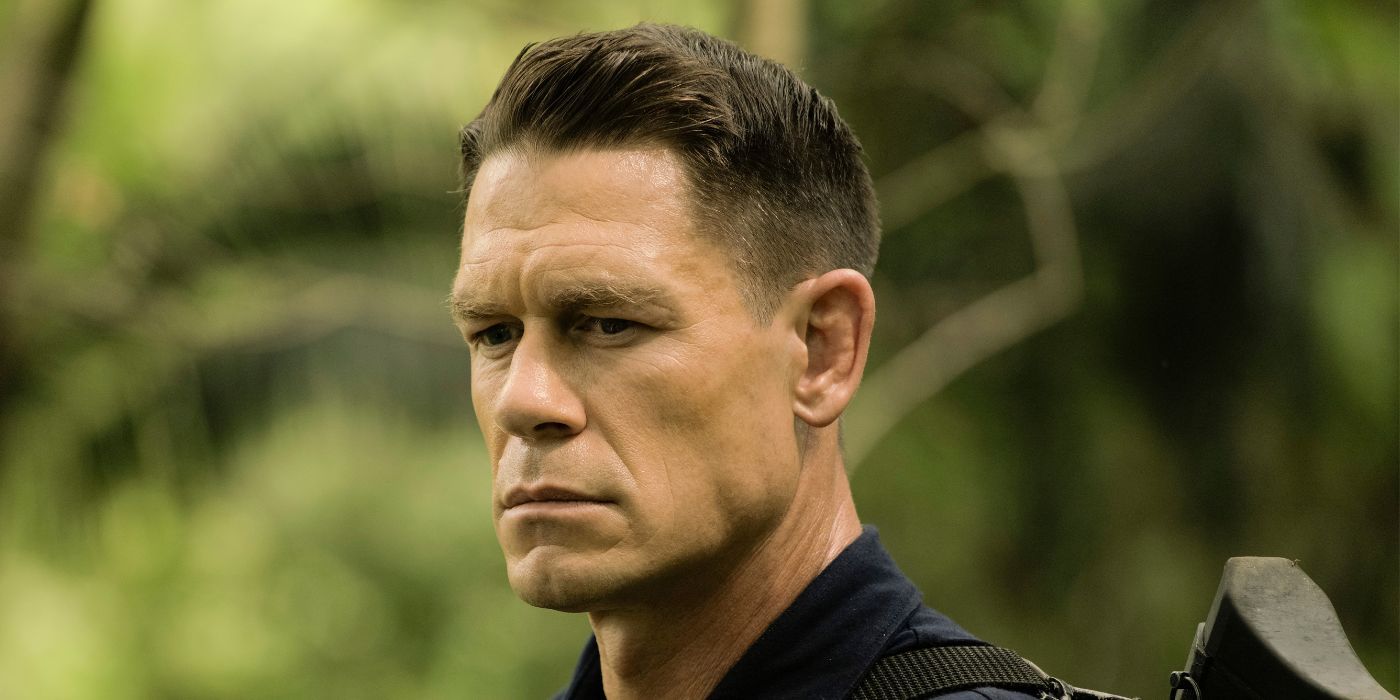 John Cena frowns outside in Freelance