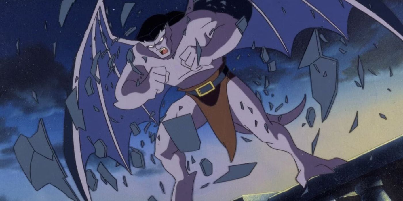 Close-up portrait of Goliath, the main character from Disney's 'Gargoyles' animated series.