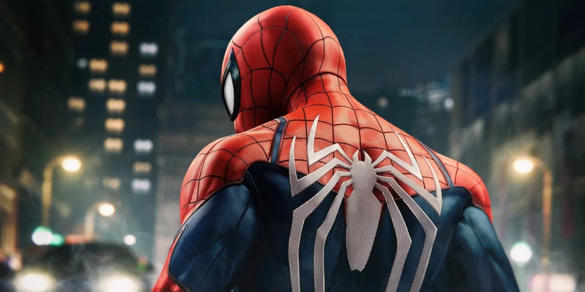 Spider-Man with his back to the camera in Marvel's Spider-Man 2