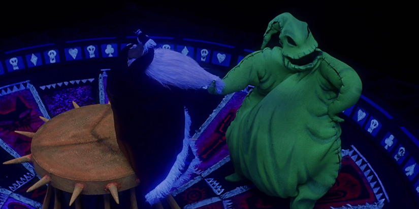 Oogie And Santa in A Nightmare Before Christmas