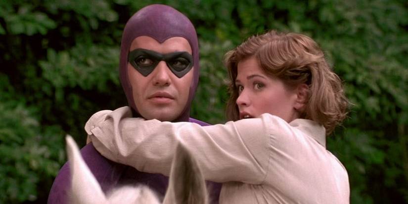 The Phantom carrying Diana Palmer in The Phantom
