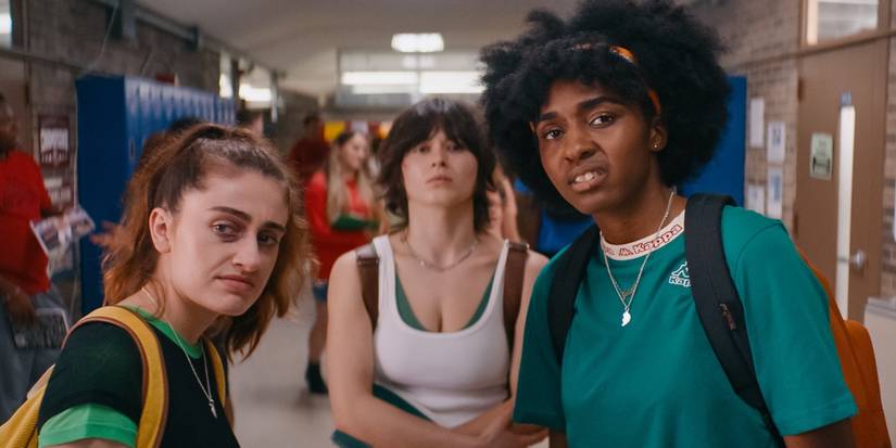 PJ and Josie looking frustrated at the camera in Bottoms