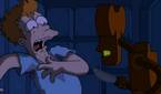 Phillip J Fry and Roberto the Robot from Futurama in the episode "Insane in the mainframe"
