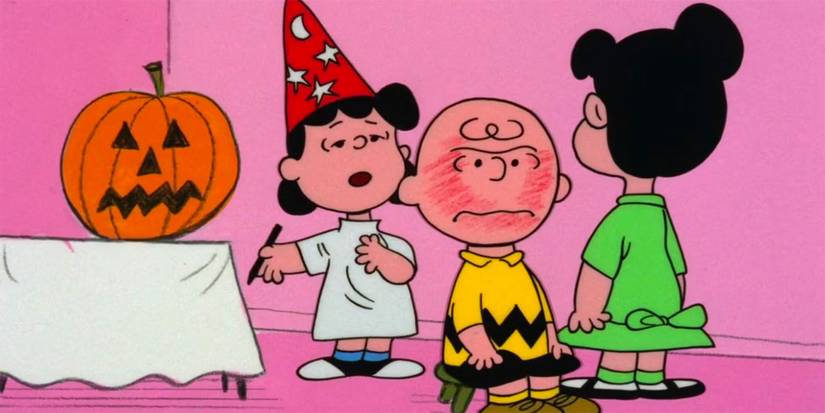 Charlie being used as a model for pumpkin carving in It's the Great Pumpkin, Charlie Brown